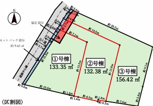 泉区中田北2丁目 新築戸建 4888.25万円の区画図|2号棟