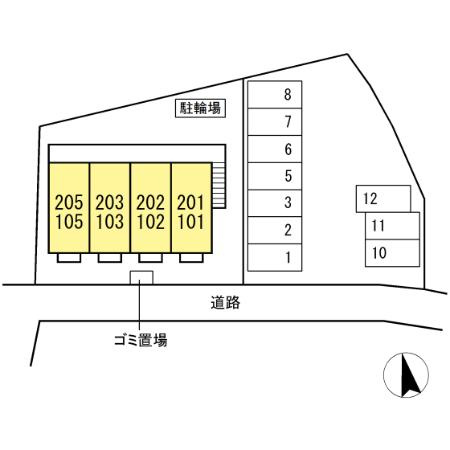 サンクキャトルの駐車場