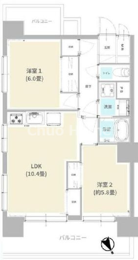 グリーンパーク第15綾瀬の間取り|7階部分・3方角部屋住戸・両面バルコニー・全室窓有につきまして日当り・通風良好。新規リノベーション。あんしん既存住宅売買瑕疵保険加入物件ですのでご購入後も安心して暮らせます。