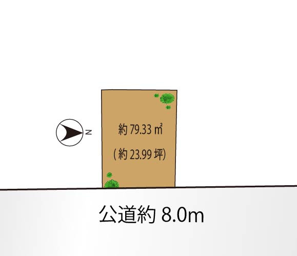 品川区西大井2丁目　新築分譲住宅A棟の区画図