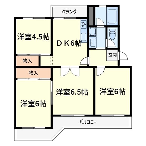 【間取り】 | 塚原台ハイツ13号棟