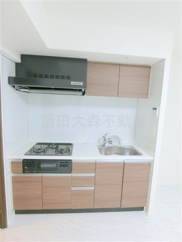 ラフィスタ下丸子のキッチン|3口ガスグリル付システムキッチン