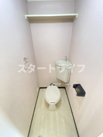 大阪市東淀川区下新庄６丁目の賃貸マンションのトイレ