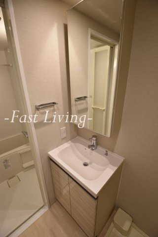 クロスレジデンス飯田橋の洗面所