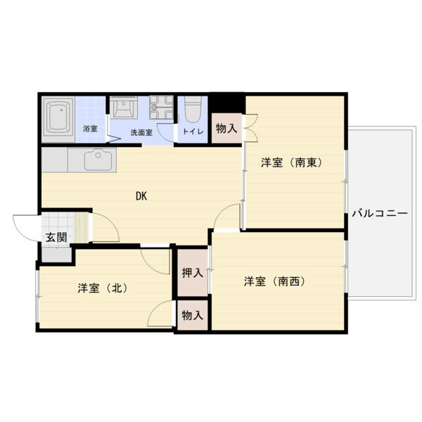 カームモリの間取り