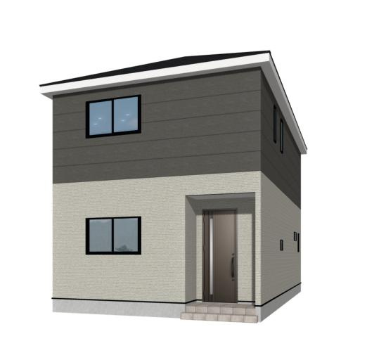 【外観パース】 | 土浦市神立東第5　新築戸建　2号棟 | 小学校まで徒歩14分！お子様の登下校も安心できる距離です♪