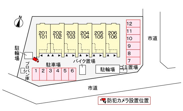ラフレシールⅡの区画図