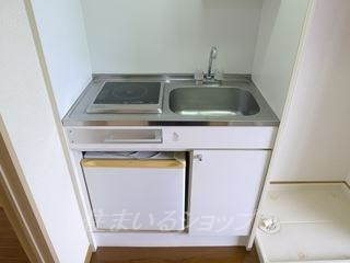 広島市安佐北区落合南２丁目のアパートのキッチン|IHコンロ付き