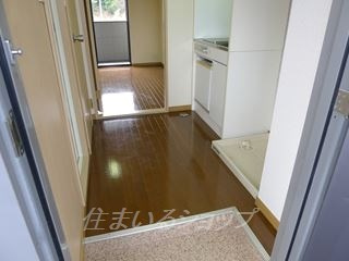 広島市安佐北区落合南２丁目のアパートの玄関