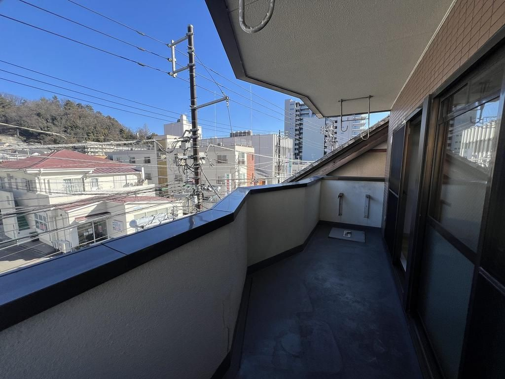 青梅市仲町の中古マンションのバルコニー