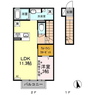 【間取り】 | ヴァイアＤ