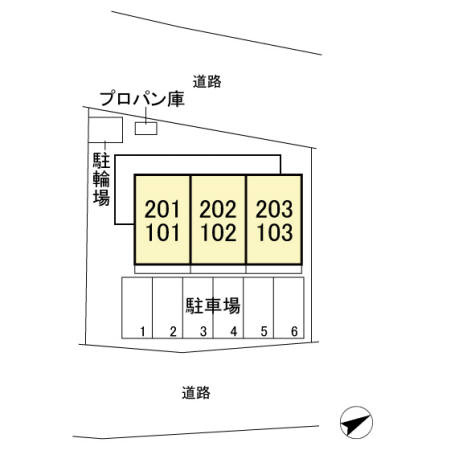 Ｓプレイスの区画図
