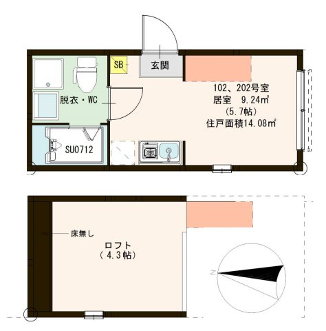 【間取り】 | ハーモニーテラス千住中居町
