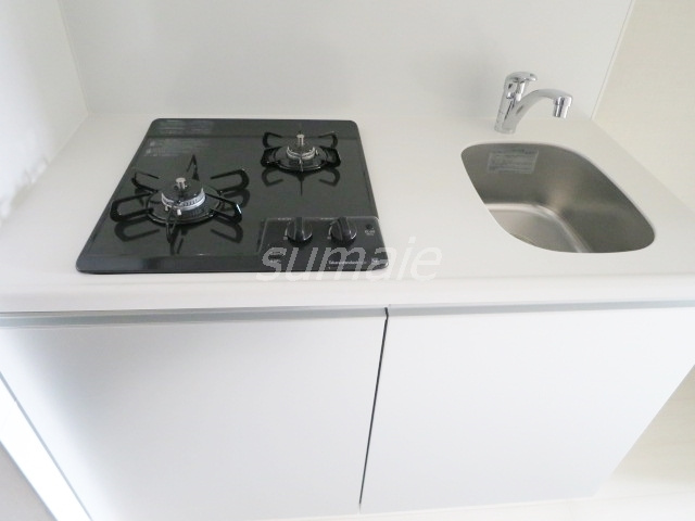 ＤＩＰＳ十条仲原ＷＥＳＴのキッチン|２口ガスコンロ設置済みです☆