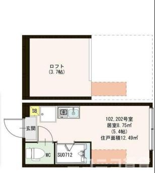 【間取り】 | ハーモニーテラス志茂ⅩⅢ