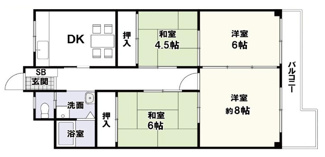 【間取り】 | メガロコープ茨木