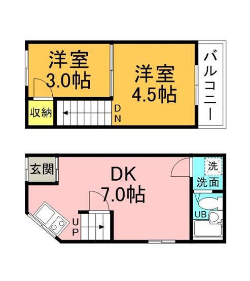 【間取り】 | 上小阪住宅B棟