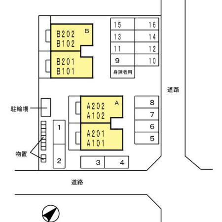 Albax　Bの区画図