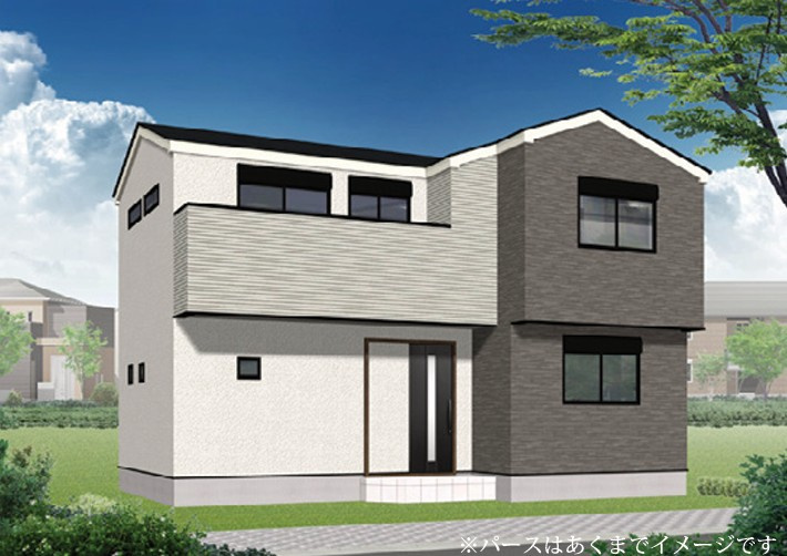 戸塚区汲沢町 新築戸建 4580万円の外観パース