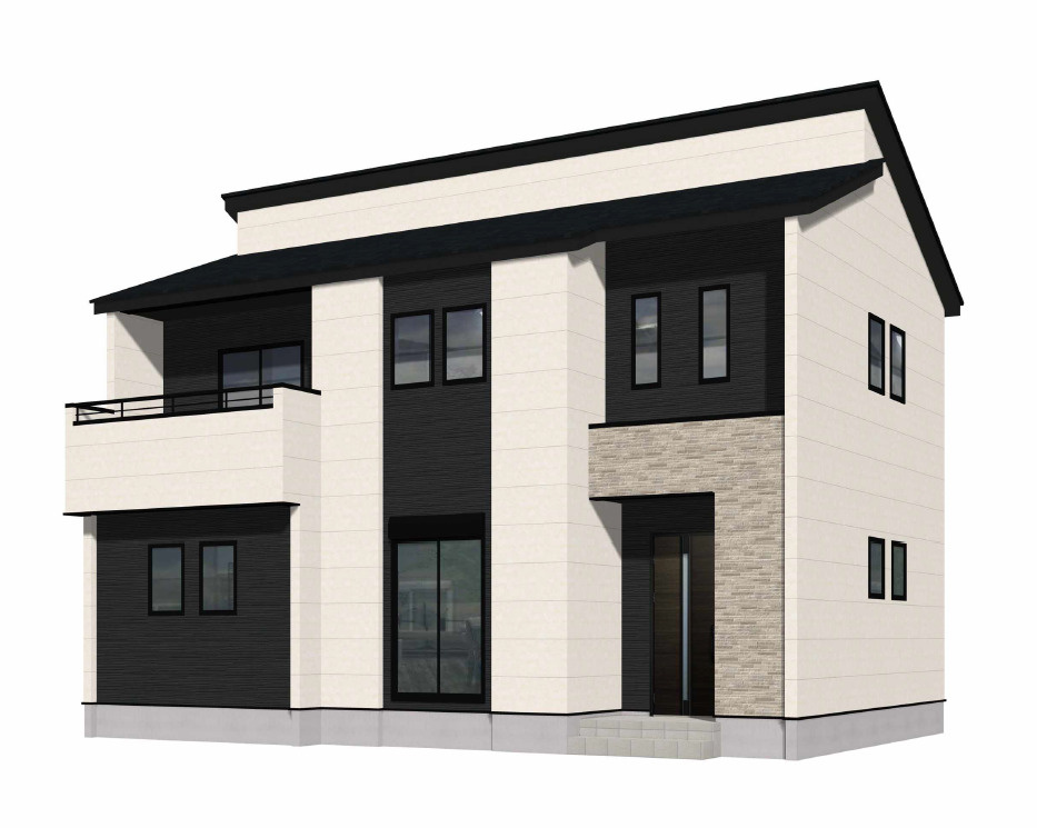 北九州市八幡西区本城3丁目2期2号棟の外観パース