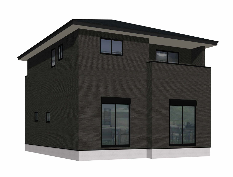 遠賀郡遠賀町遠賀川3丁目4期1号棟の外観パース