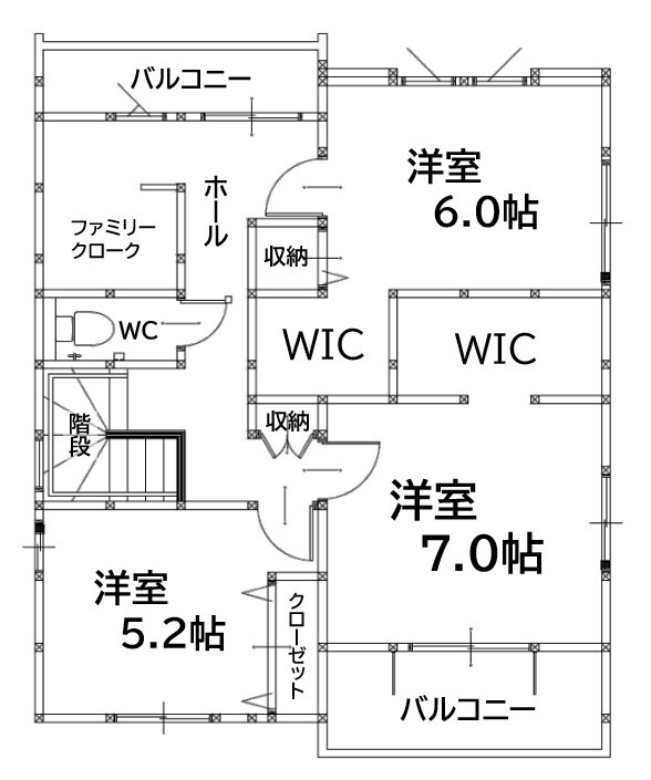 遠賀郡遠賀町遠賀川3丁目4期1号棟の間取り