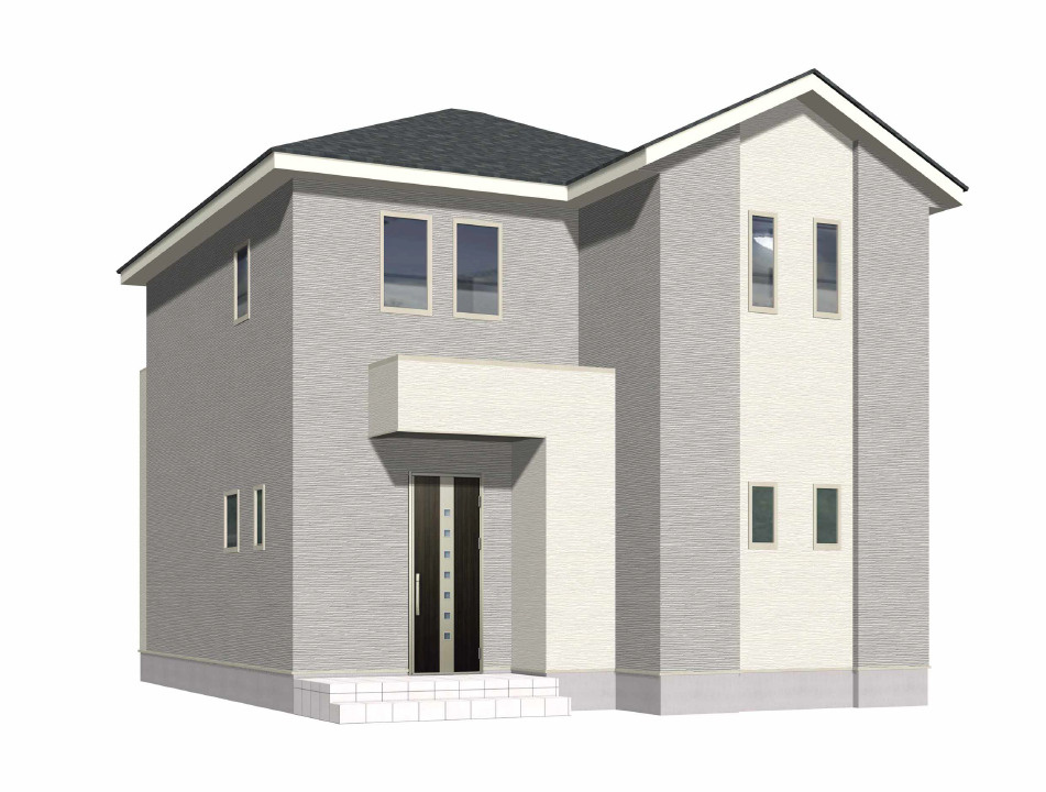 北九州市八幡西区木屋瀬東2丁目1期1号棟の外観パース