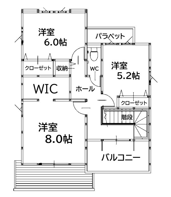 北九州市八幡西区木屋瀬東2丁目1期1号棟の間取り