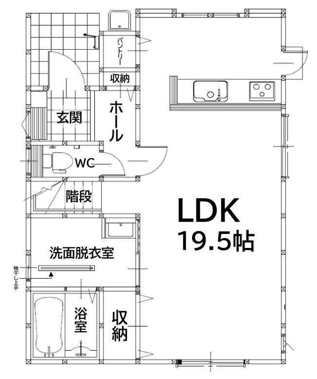 北九州市八幡西区若葉1丁目1期2号棟の間取り