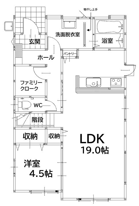 中間市太賀2丁目2期2号棟の間取り