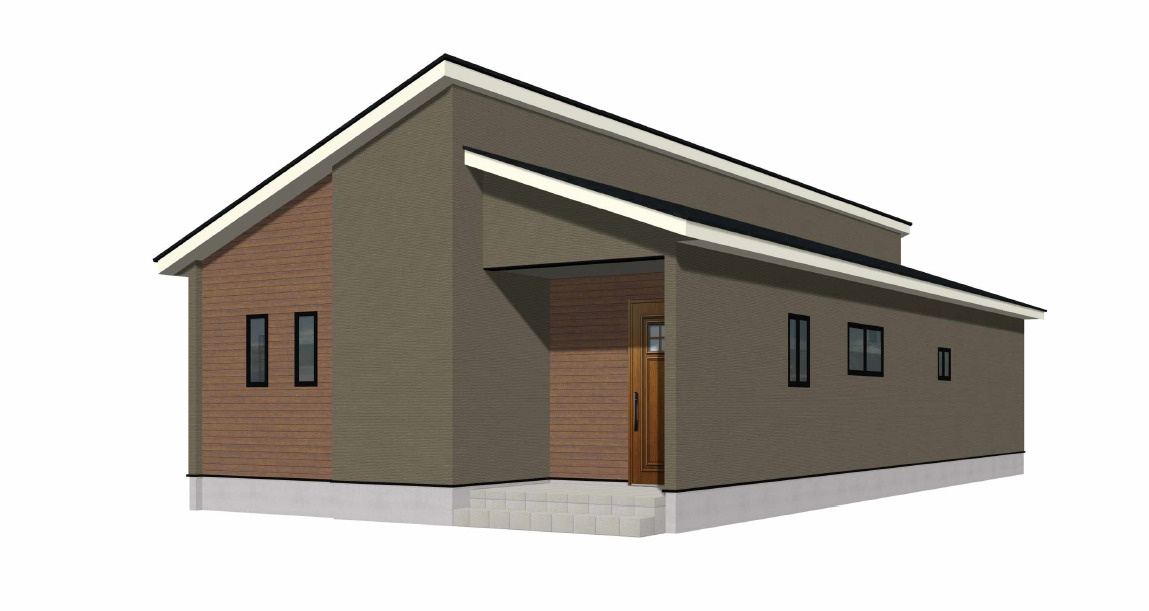 中間市太賀2丁目2期1号棟の外観パース