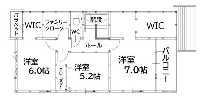 北九州市八幡西区大浦1丁目2期2号棟の間取り
