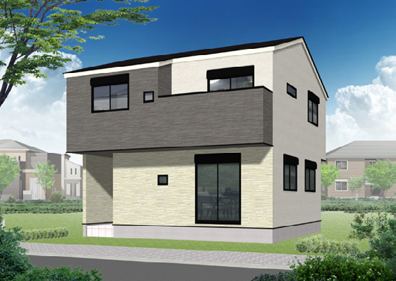 戸塚区汲沢町 新築戸建 4380万円の外観パース