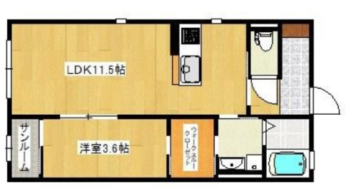 セレッソハイムⅡの間取り