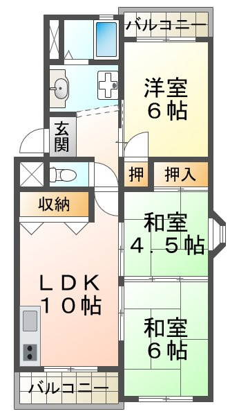 メゾン大津和の間取り