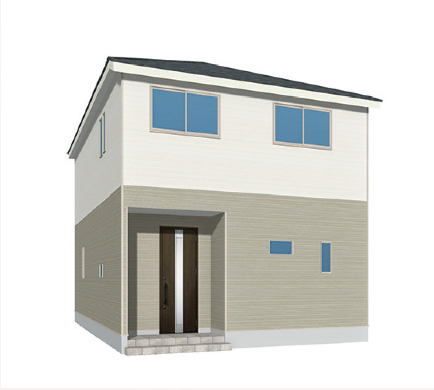 久留米市宮ノ陣5丁目【1号棟】新築戸建ての外観パース|外観パースです