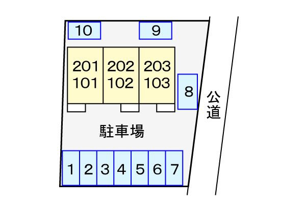 ドミール赤松　　刈谷市近郊の賃貸はクラスホーム刈谷店の駐車場