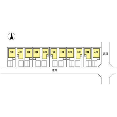 共栄町戸建賃貸　Hの区画図