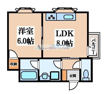 【間取り】 | ツカサロイヤルハイツ瓢箪山