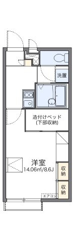 レオパレスゴールデンの間取り