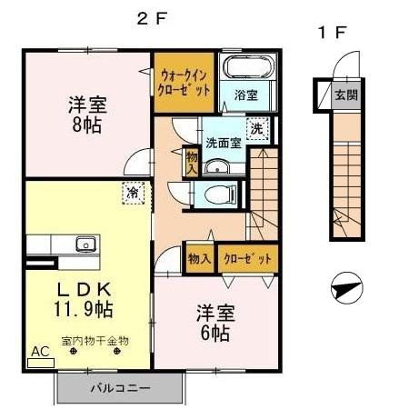 セジュール小川の間取り