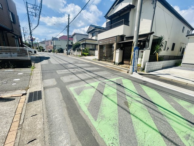 佐倉市上志津7期の前面道路含む現地写真