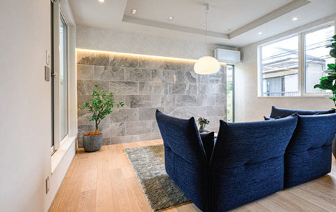 戸建 世田谷区世田谷１丁目の居間・リビング|ゆったりとしたリビングです