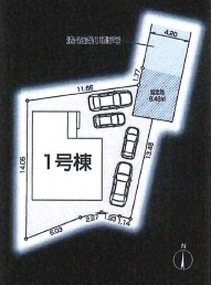 【サンスターホーム】青梅市木野下　新築の区画図