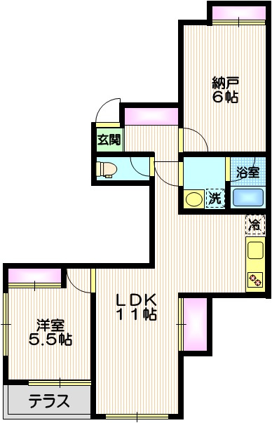 エスポアール三ノ輪の間取り
