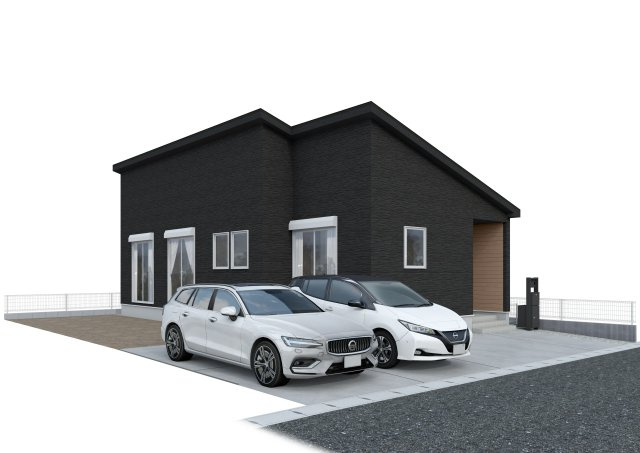 【外観パース】 | 我孫子市中峠24-2期　新築戸建　3号棟 | 周辺商業施設・教育施設充実♪