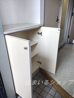 広島市安佐北区落合１丁目の賃貸マンションの玄関|シューズボックス