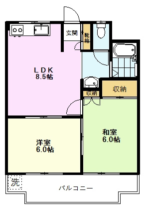 【間取り】 | 真ハイム | 真ハイム、302号室、２ＬＤＫ