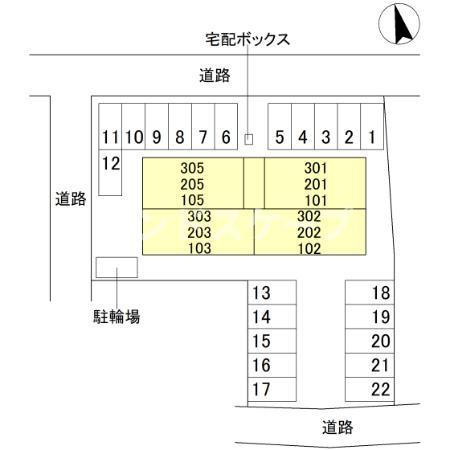 D-RESISIA大橋の区画図|高崎、前橋のお部屋探しはエンドスケープまで！お客様の理想お聞かせ下さい♪