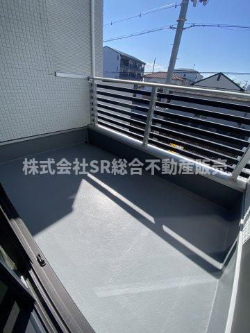 フロックスタウン中鴻池町A棟のバルコニー|南向きで陽当たり良好です♪